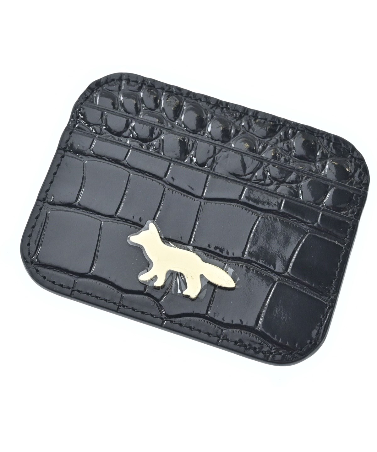 ⭐︎新品　MAISON KITSUNE メゾンキツネ カードケース ケース MAISON KITSUNE（メゾンキツネ）カードケース 黒 サイズ:- レディース