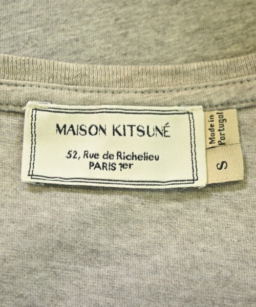 MAISON KITSUNE（メゾンキツネ）Tシャツ・カットソー グレー サイズ:S レディース/2200685556030
