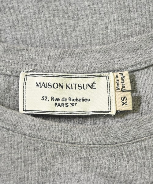 MAISON KITSUNE（メゾンキツネ）Tシャツ・カットソー グレー サイズ:XS レディース/2200693260035