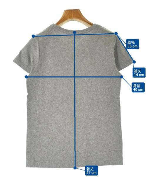 MAISON KITSUNE（メゾンキツネ）Tシャツ・カットソー グレー サイズ:XS レディース/2200693260035