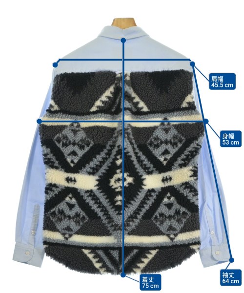 HBNS（ハバノス）カジュアルシャツ 青 サイズ:M メンズ/2200626212018