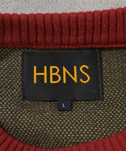 HBNS（ハバノス）ニット・セーター 赤 サイズ:L メンズ/2200702357022