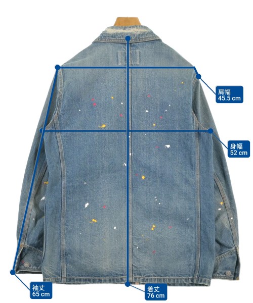 HBNS（ハバノス）カバーオール 青 サイズ:M メンズ/2200665236174