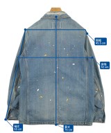 HBNS（ハバノス）カバーオール 青 サイズ:M メンズ/2200665236174