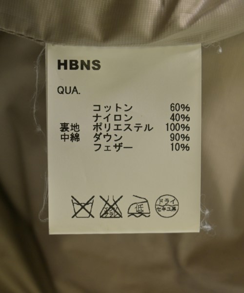 HBNS（ハバノス）ダウンジャケット/ダウンベスト グレー サイズ:S メンズ/2200725105105