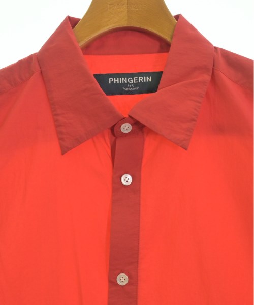 PHINGERIN（フィンガリン）カジュアルシャツ 赤 サイズ:M メンズ/2200526172061
