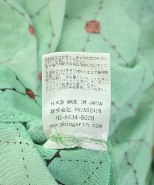 PHINGERIN（フィンガリン）カジュアルシャツ 緑 サイズ:M メンズ/2200678873045