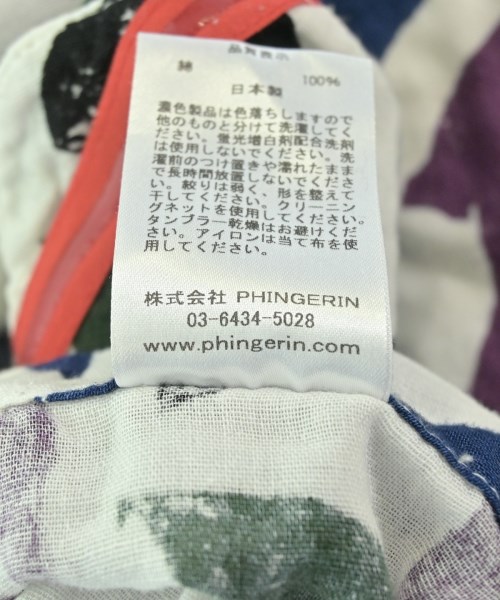 PHINGERIN（フィンガリン）カジュアルシャツ 白 サイズ:M メンズ/2200696188053