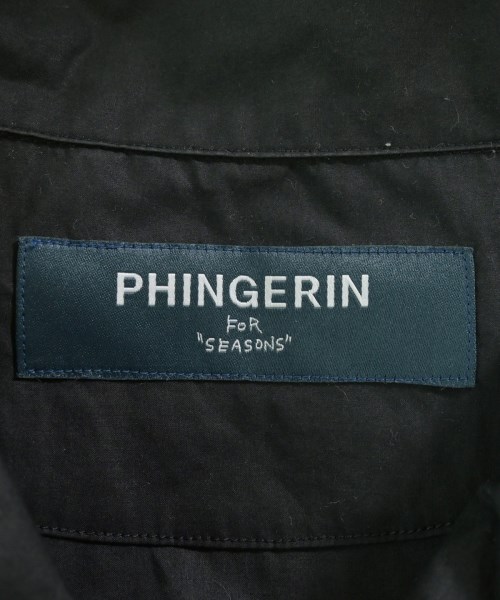 PHINGERIN（フィンガリン）カジュアルシャツ 黒 サイズ:S メンズ/2200701391041