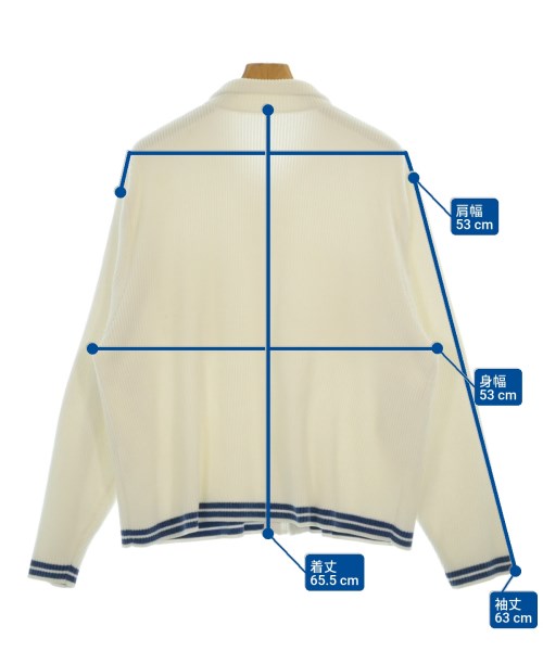 PHINGERIN（フィンガリン）カーディガン 白 サイズ:M メンズ/2200644984300