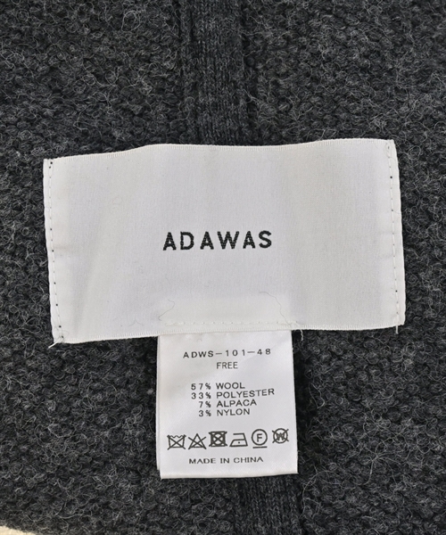 ADAWAS（アダワス）ストール グレー サイズ:F レディース/2200609216033