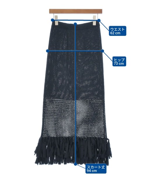 ADAWAS（アダワス）ロング・マキシ丈スカート 紺 サイズ:F レディース/2200672871078