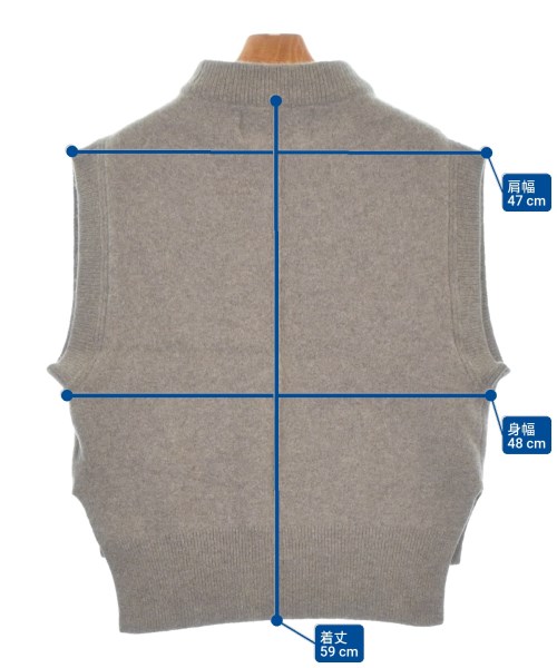 ADAWAS（アダワス）ベスト ベージュ サイズ:F レディース/2200675330039