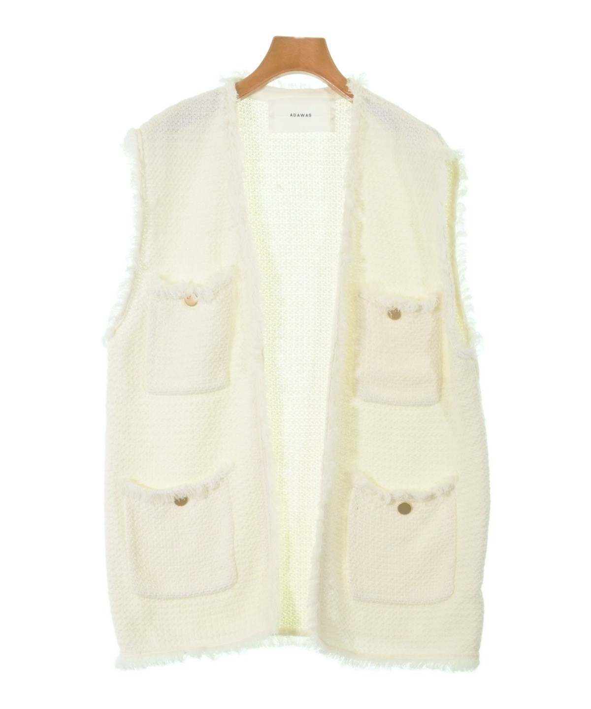 ADAWAS（アダワス）ベスト 白 サイズ:F レディース/2200642280060