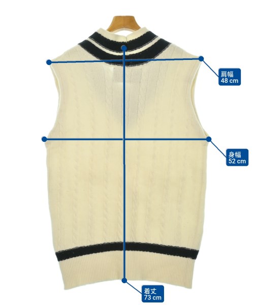 ADAWAS（アダワス）ベスト 白 サイズ:38(M位) レディース/2200623356036