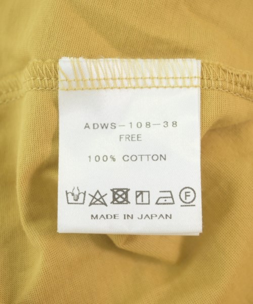 ADAWAS（アダワス）ワンピース 黄 サイズ:F レディース/2200705479363
