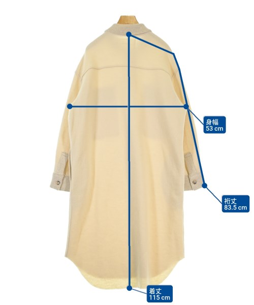 ADAWAS（アダワス）シャツワンピース 白 サイズ:F レディース/2200653149066