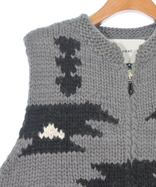 ADAWAS（アダワス）ベスト グレー サイズ:F レディース/2200670325016