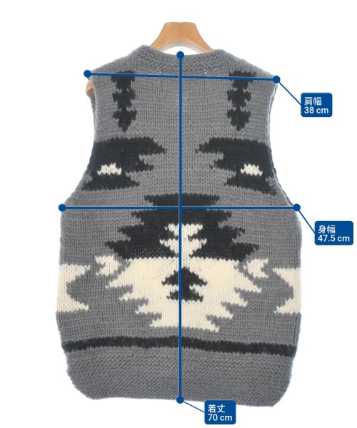 ADAWAS（アダワス）ベスト グレー サイズ:F レディース/2200670325016