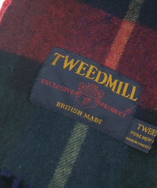 TWEED MILL（ツイードミル）マフラー 赤 サイズ:- メンズ/2200631562078