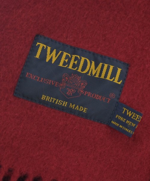 TWEED MILL（ツイードミル）ストール 赤 サイズ:- レディース/2200620752015