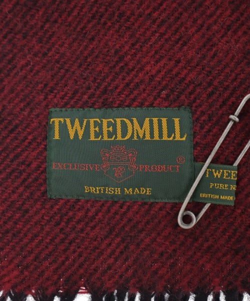 TWEED MILL（ツイードミル）マフラー 赤 サイズ:- レディース/2200671101046