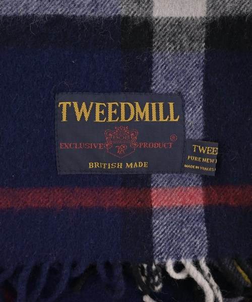 TWEED MILL（ツイードミル）マフラー 紺 サイズ:- レディース/2200674818347