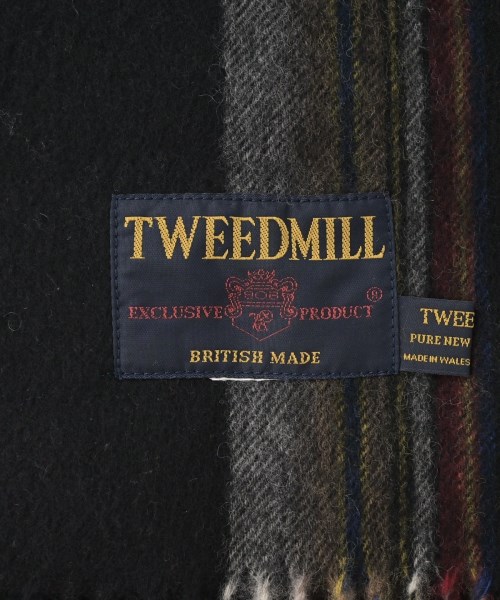 TWEED MILL（ツイードミル）マフラー 黒 サイズ:- レディース/2200680422149