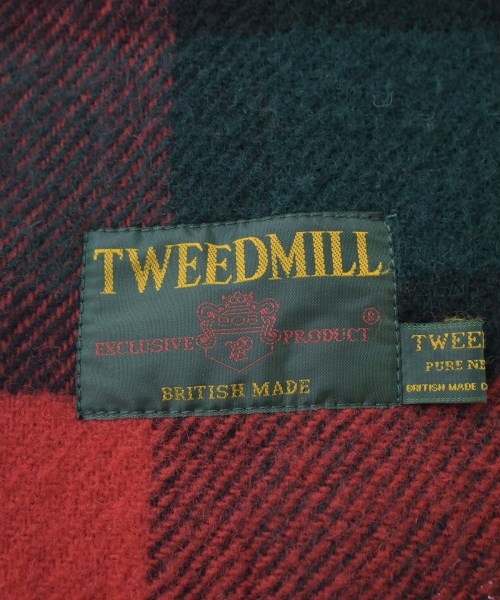 TWEED MILL（ツイードミル）マフラー 赤 サイズ:- レディース/2200687976126