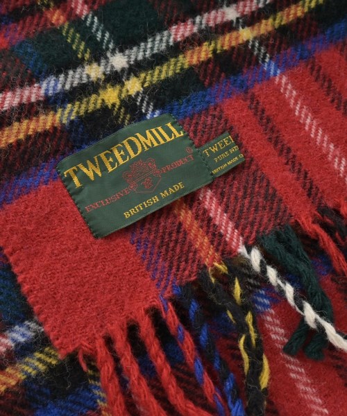 TWEED MILL（ツイードミル）マフラー 赤 サイズ:- レディース/2200661179314