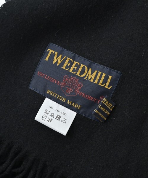 TWEED MILL（ツイードミル）ストール 黒 サイズ:- レディース/2200678485088
