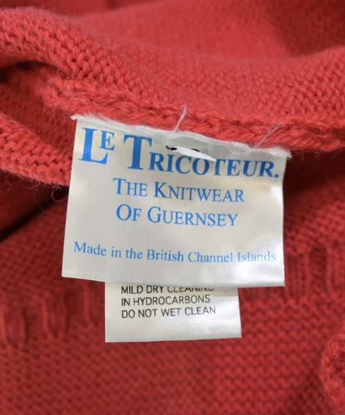 Le Tricoteur（ルトリコチュール）ニット・セーター 赤 サイズ:50(XL位) メンズ/2200664372248