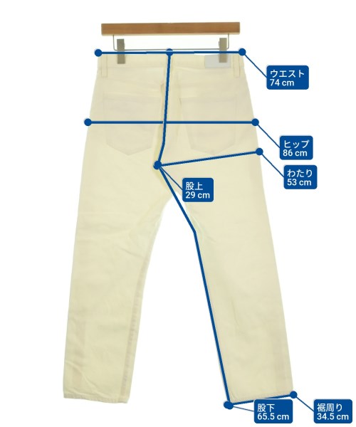 GOLD SIGN（ゴールドサイン）デニムパンツ 白 サイズ:25(S位) レディース/2200622041810