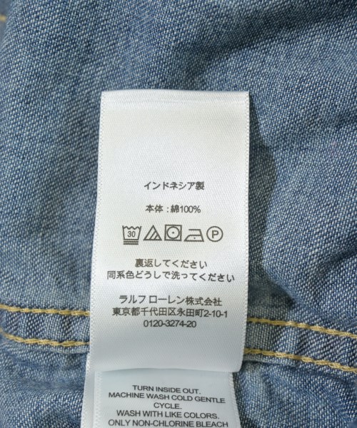 RALPH LAUREN DENIM&SUPPLY（ラルフローレンデニムアンドサプライ）カジュアルシャツ 青 サイズ:S レディース/2200711145122