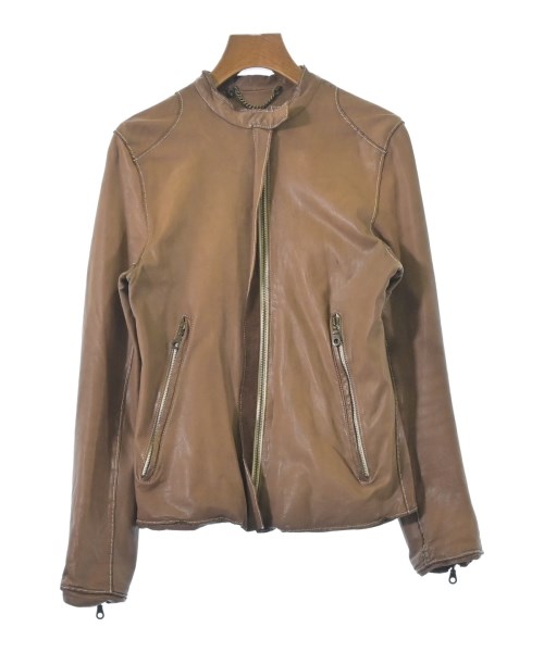 Sisii(シシ)ライダース 茶 サイズ:XS/2200660904054