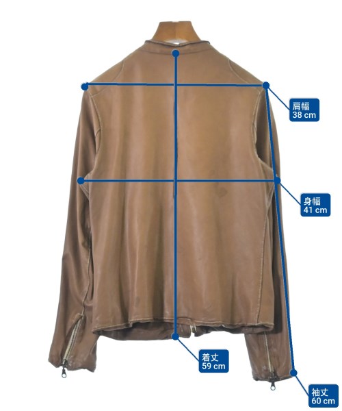 Sisii（シシ）ライダース 茶 サイズ:XS レディース/2200660904054