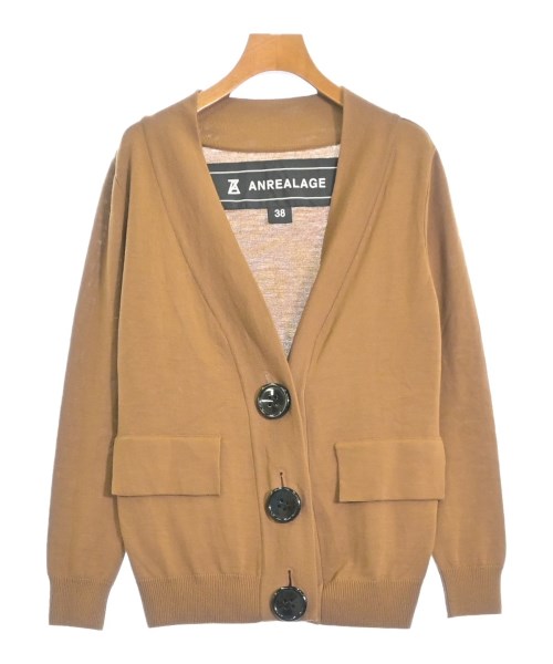 ANREALAGE(アンリアレイジ)カーディガン 茶 サイズ:38(M位)/2200680409058