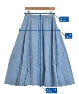 nanamica（ナナミカ）ロング・マキシ丈スカート 青 サイズ:1(S位) レディース/2200655951100