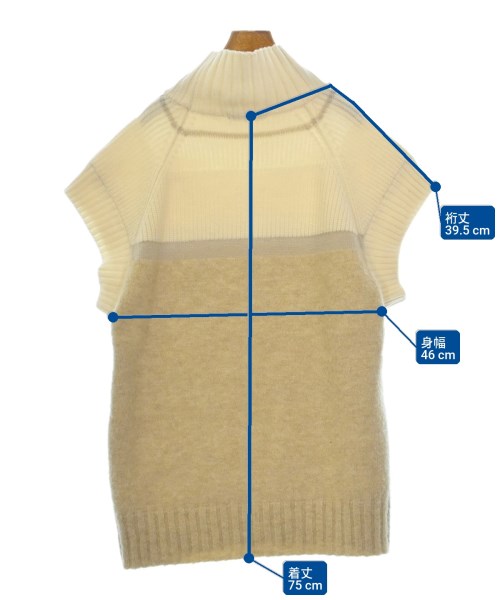 08sircus（ゼロエイトサーカス）ベスト/ノースリーブ 白 サイズ:1(S位) レディース/2200648167068