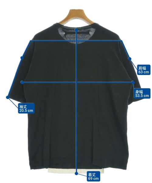 my beautiful landlet（マイビューティフルランドレット）Tシャツ・カットソー 黒 サイズ:-(L位) メンズ/2200694958122