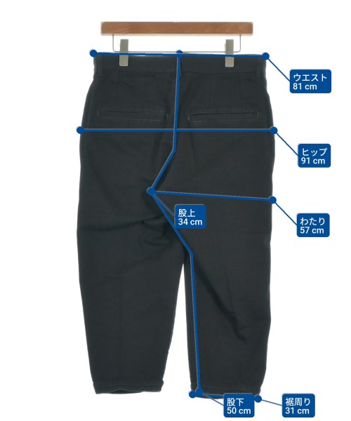 my beautiful landlet（マイビューティフルランドレット）クロップドパンツ 黒 サイズ:-(M位) メンズ/2200653357614