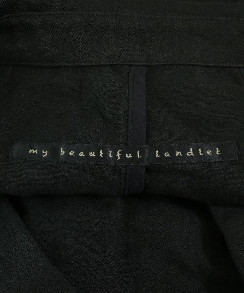my beautiful landlet（マイビューティフルランドレット）ステンカラーコート 黒 サイズ:0(XS位) メンズ/2200732868031