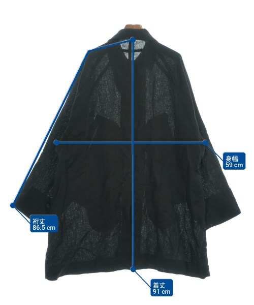 my beautiful landlet（マイビューティフルランドレット）ステンカラーコート 黒 サイズ:0(XS位) メンズ/2200732868031