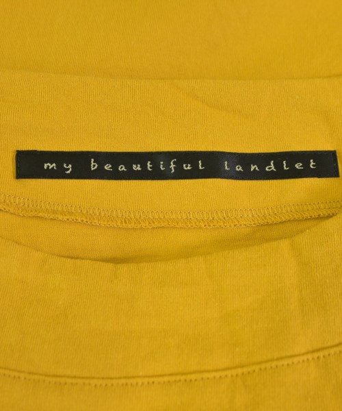 my beautiful landlet（マイビューティフルランドレット）Tシャツ・カットソー 黄 サイズ:1(S位) メンズ/2200723685029