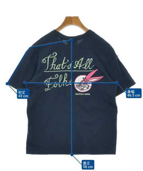 SCOTCH&SODA（スコッチアンドソーダ）Tシャツ・カットソー 紺 サイズ:XS メンズ/2200662625209
