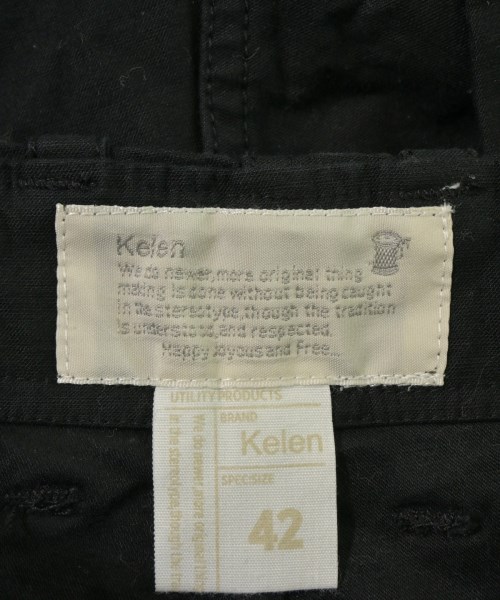 Kelen（ケレン）カーゴパンツ 黒 サイズ:42(XS位) メンズ/2200675663571