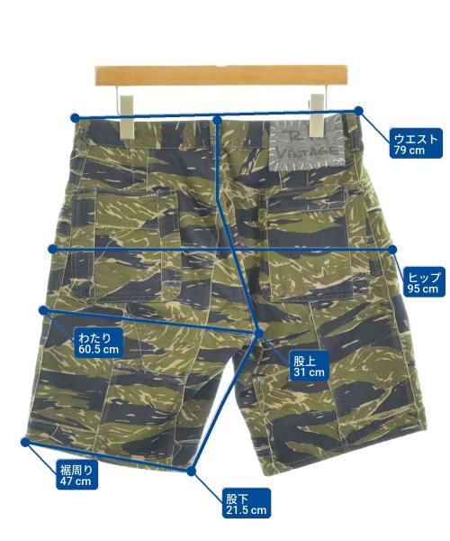 R.H.Vintage（ロンハーマンヴィンテージ）ショートパンツ カーキ サイズ:M メンズ/2200676284270