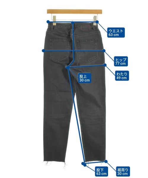 R.H.Vintage（ロンハーマンヴィンテージ）デニムパンツ 黒 サイズ:23(XS位) レディース/2200638766134