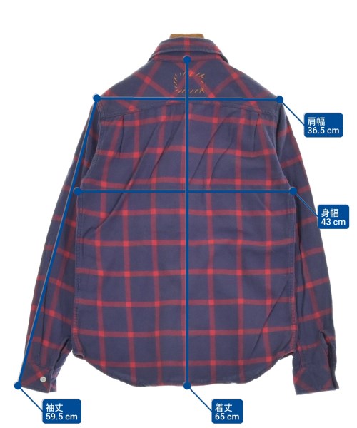 R.H.Vintage（ロンハーマンヴィンテージ）ブラウス 紺 サイズ:S レディース/2200638766349