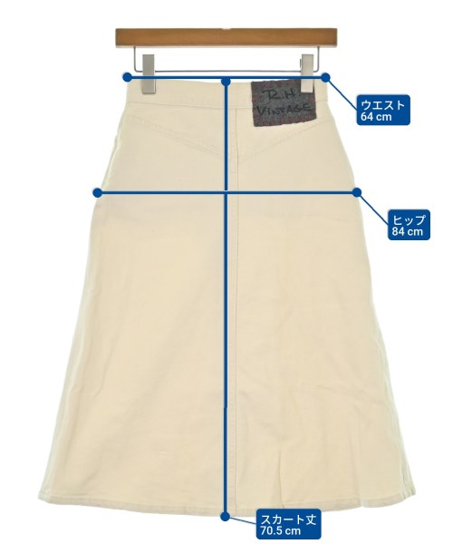 R.H.Vintage（ロンハーマンヴィンテージ）ロング・マキシ丈スカート 白 サイズ:XS レディース/2200631145752